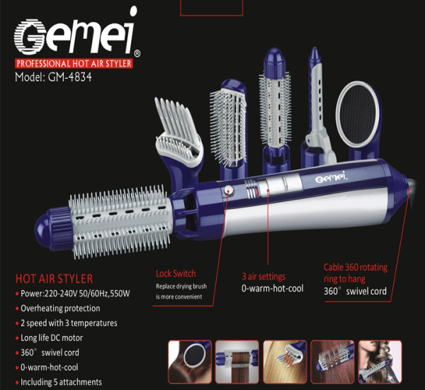 Gemmei GM-4834 Professional Hot Air Styler