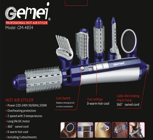 Gemmei GM-4834 Professional Hot Air Styler