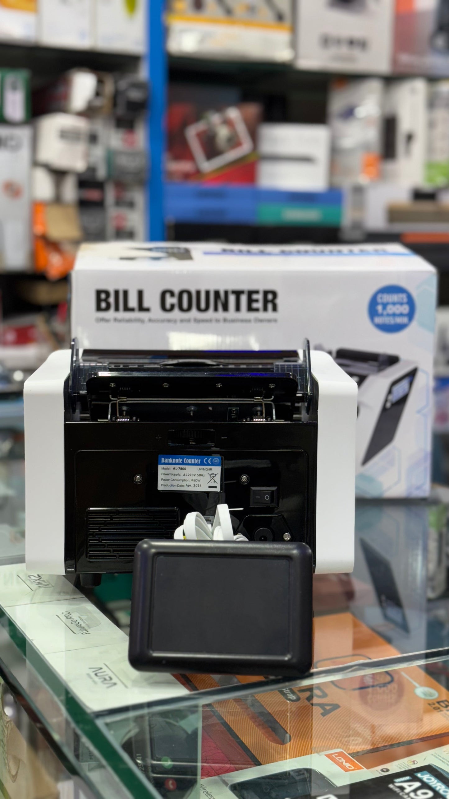 Bill Counter Model A1 808C (Basic Counter, 1,000 Notes/Min)