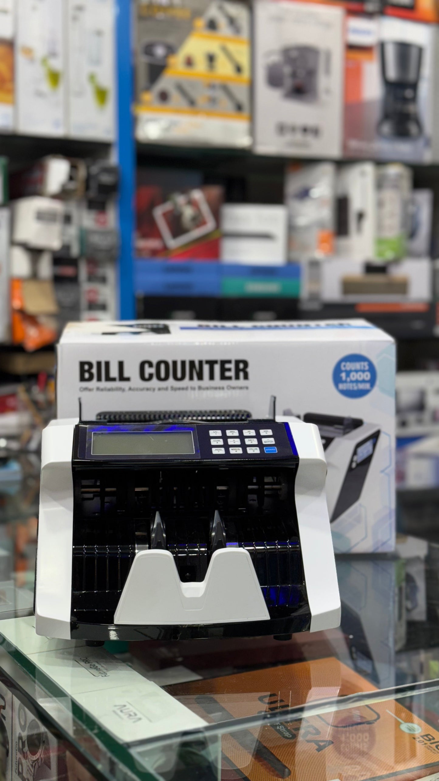 Bill Counter Model A1 808C (Basic Counter, 1,000 Notes/Min)