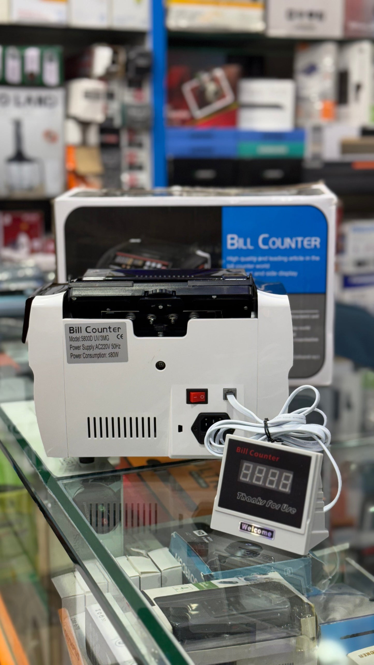 Money Counter Model 580D UV/MG (580W Power)