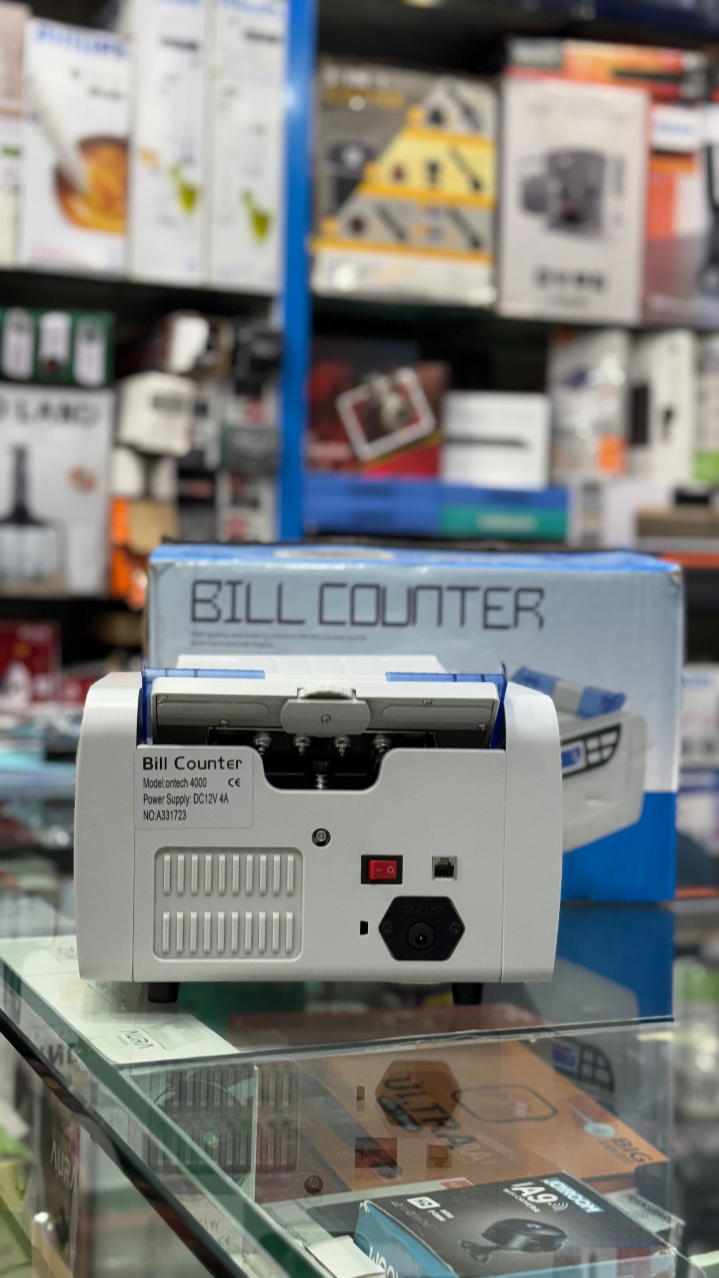 Portable DC-Powered Bill Counter Model ontech 4000 (12V)