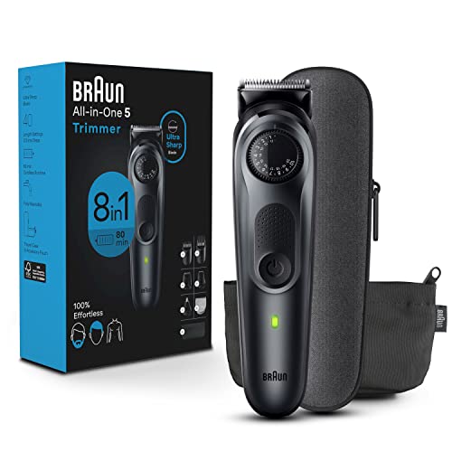 Braun All-in-One Style Kit Series 5 5470, 8-in-1 Trimmer for Men with Beard Trimmer