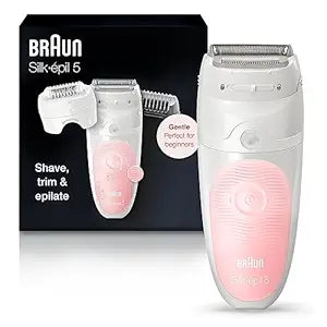 Braun Epilator Silk-épil 5 5-620, Hair Removal Device, Epilator for Women, Shaver & Trimmer,
