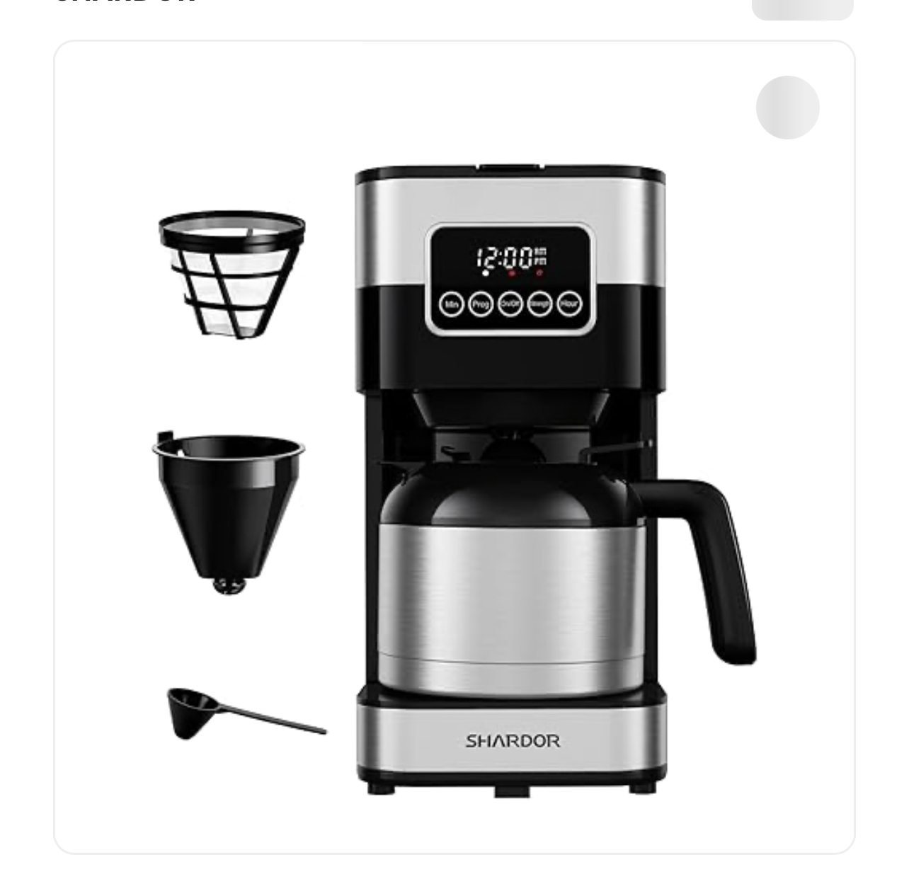 Shardor Programmable Coffee Maker