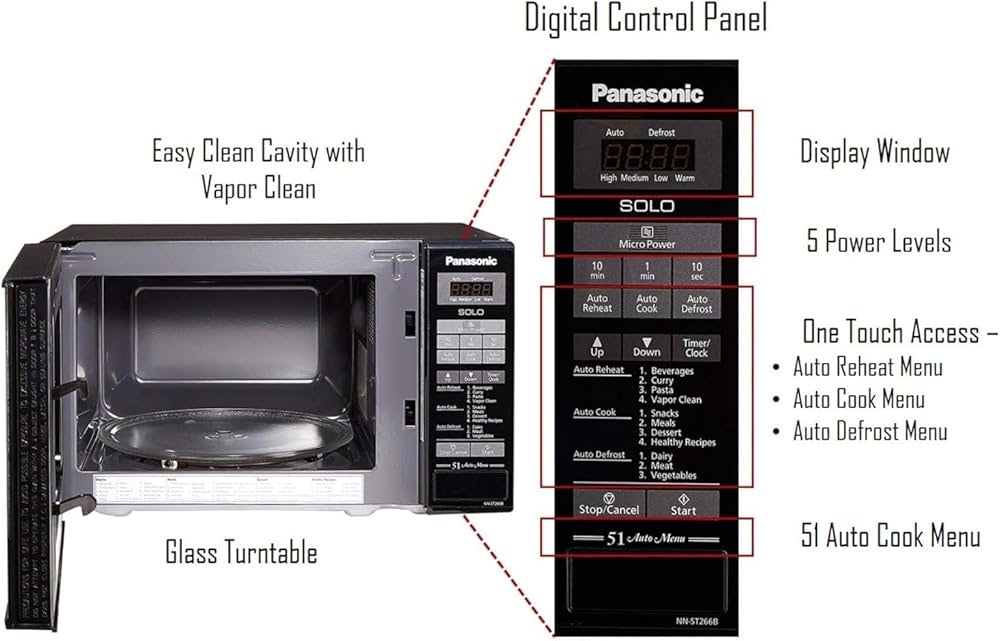 Panasonic Solo Microwave Oven NN-ST266B