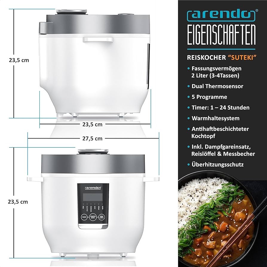 Arendo Non-Stick Measuring Multi Cooker