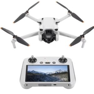 DJI Mini 3 (DJI RC), Lightweight 3x Mechanical Gimbal Drones with Camera for Adults 4K, 38-min Flight Time, up to 32800ft (10km) Video Transmission, Vertical Shooting, GPS Auto Return Integrated
