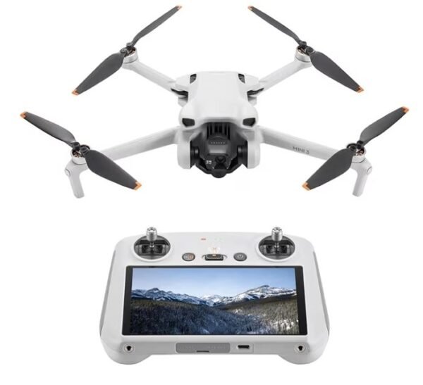 DJI Mini 3 (DJI RC), Lightweight 3x Mechanical Gimbal Drones with Camera for Adults 4K, 38-min Flight Time, up to 32800ft (10km) Video Transmission, Vertical Shooting, GPS Auto Return Integrated