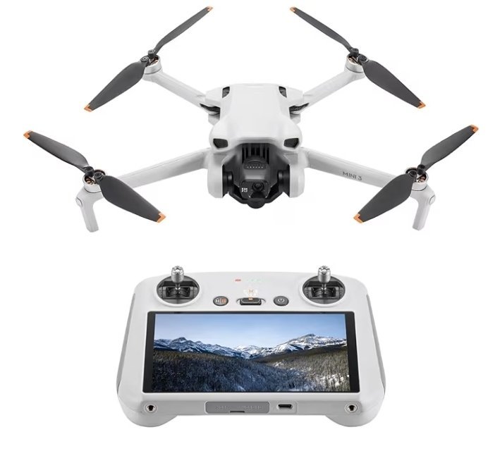 DJI Mini 3 (DJI RC), Lightweight 3x Mechanical Gimbal Drones with Camera for Adults 4K, 38-min Flight Time, up to 32800ft (10km) Video Transmission, Vertical Shooting, GPS Auto Return Integrated