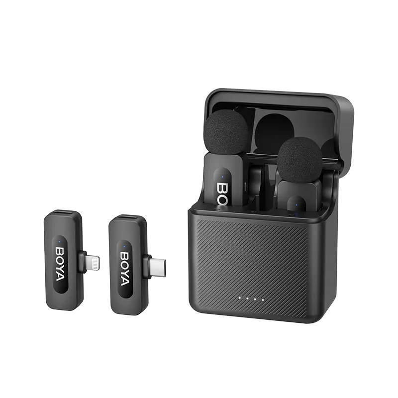 BOYA BY-V3 Dual Wireless Lavalier Mic for iPhone