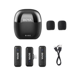 BOYA Wireless Lavalier Microphone System 2.4GHz Dual Channel