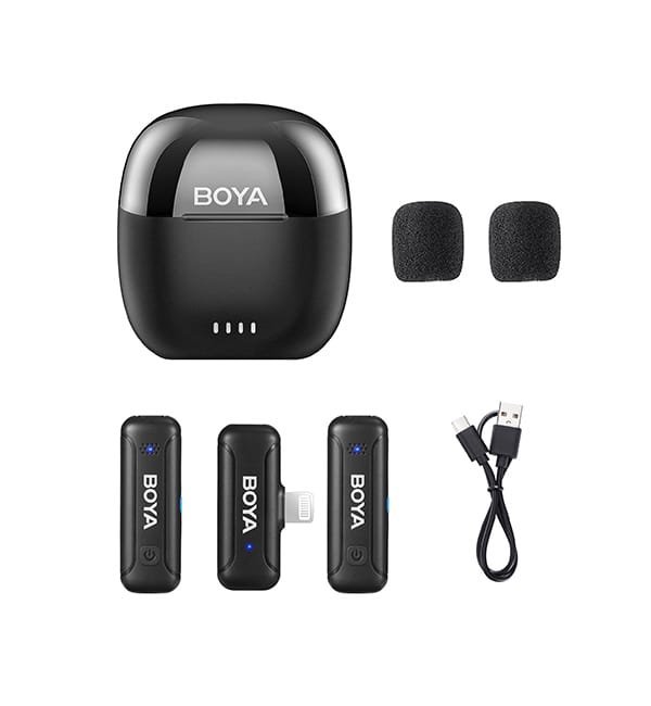 BOYA Wireless Lavalier Microphone System 2.4GHz Dual Channel