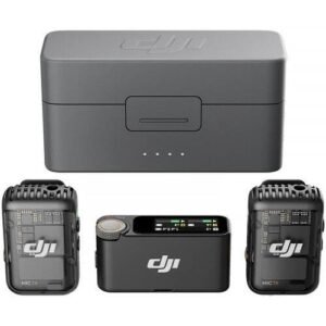 DJI Mic Dual Wireless Microphone System (2 TX + 1 RX + Charging Case)