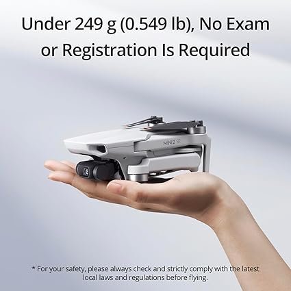 DJI Mini 2 SE, Lightweight Mini Drone with QHD Video, 10km Max Video Transmission, 31-Min Flight Time, Under 249 g, Auto Return to Home, 3-Axis Gimbal Drone with Camera for Beginners
