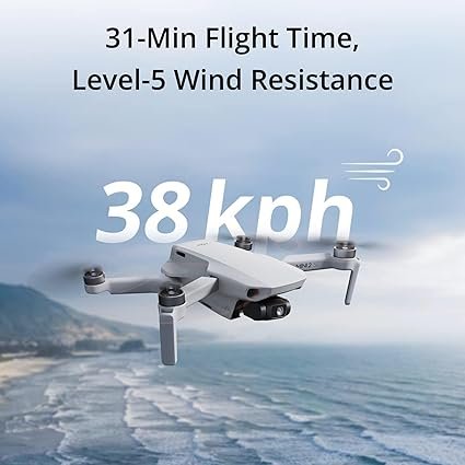 DJI Mini 2 SE, Lightweight Mini Drone with QHD Video, 10km Max Video Transmission, 31-Min Flight Time, Under 249 g, Auto Return to Home, 3-Axis Gimbal Drone with Camera for Beginners