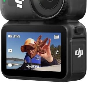 DJI Osmo Nano Standard Combo (64GB) - Small 4K/60fps Vlogging Camera with a 1/1.3″ Sensor, 143° Wide FOV Video, 200-Min Recording, Swift Content Transfer, Magnetic POV Cam 4K for Sports, Vlog