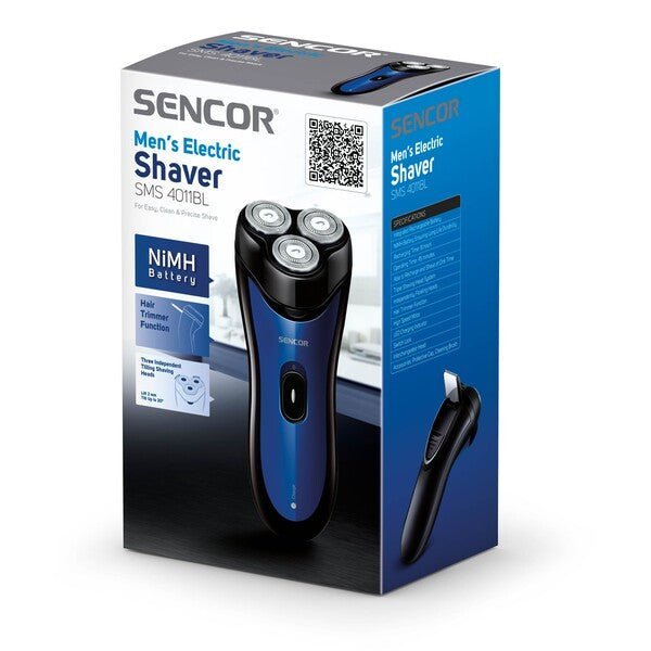 SENCOR Men's Electric Shaver – Compact Rotary Cordless Shaver