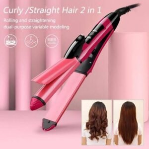 JMF 2-in-1 Hair Styler – Straightener & Curler Combo Styling Tool