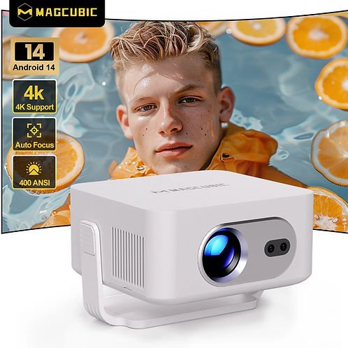 Portable Smart Projector FHD UHD – HY300 (Orange)