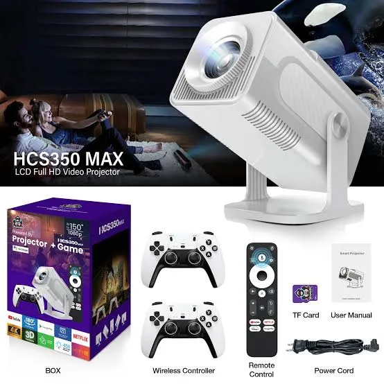 Projector + 3D Game Combo – 150 Inch 1080P