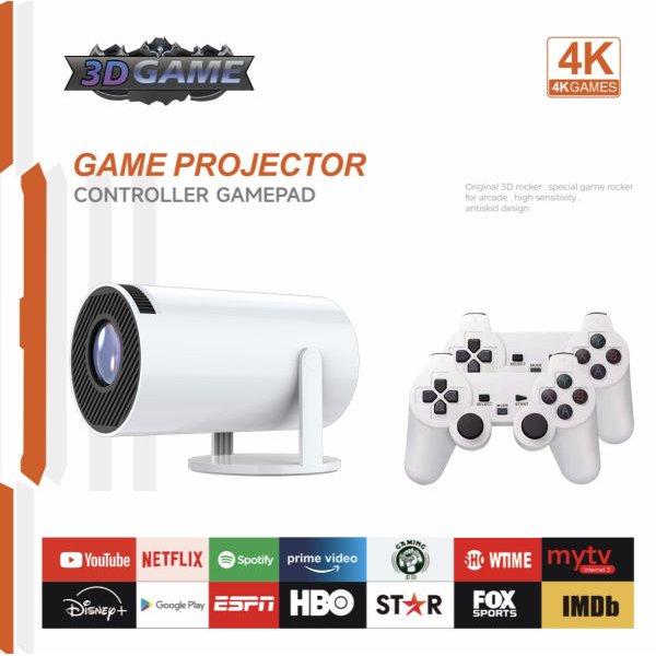 2.4G Wireless Game Projector 2 in 1 – Red Edition