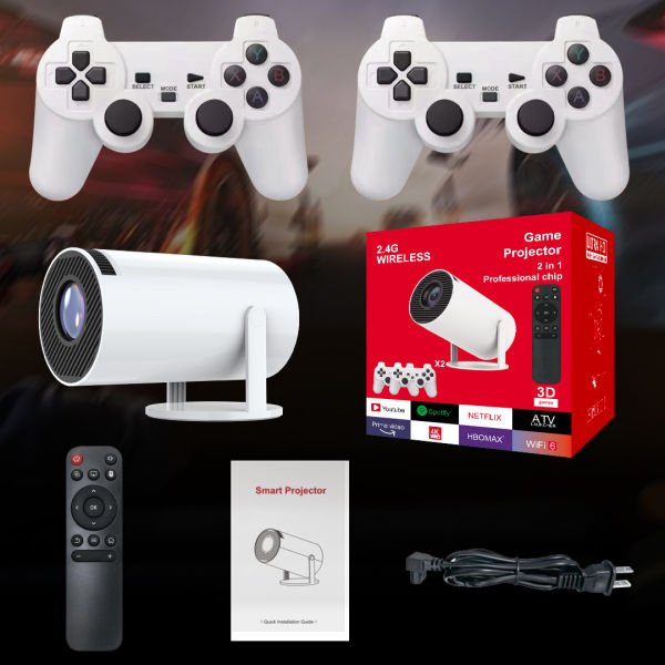 2.4G Wireless Game Projector 2 in 1 – Red Edition