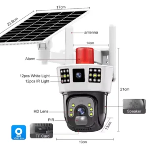 Solar Dual PTZ Security Camera
