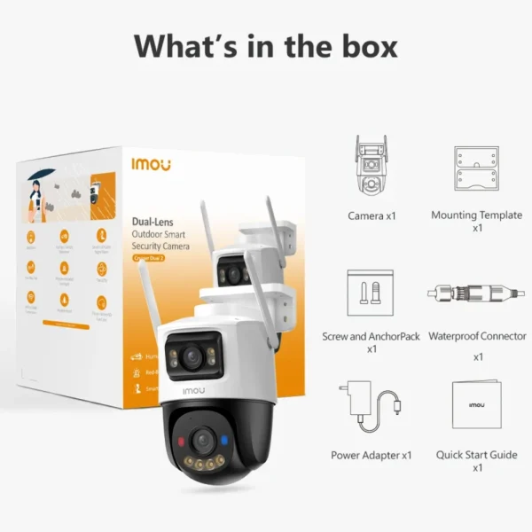 Imou Cruiser Dual 2 (3K) Outdoor Smart Security Camera