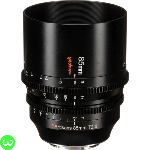 7Artisans 85mm T2.0 Spectrum Prime Cine Lens