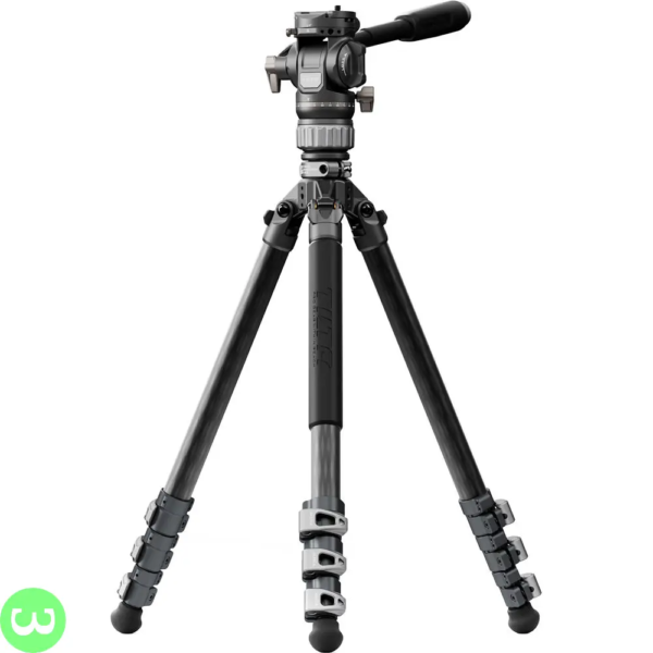 Tilta VT05 Travel Video Fluid Head with 3-Stage Carbon Fiber Tripod Legs